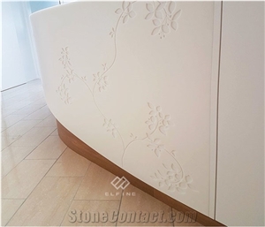 Custom Made High Quality Solid Surface Reception Counter