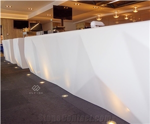 High End Artificial Marble Led Light Night Club Bar Counter