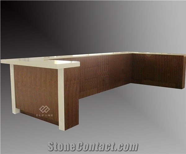 Hot Sale Artificial Marble Design Coffee Shop Bar Counter