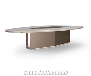 Hot Sale Unquie Design Solid Surface Oval Meeting Table