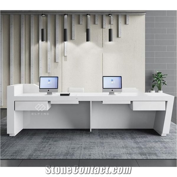 New Design Solid Surface Medical Office Reception Desk