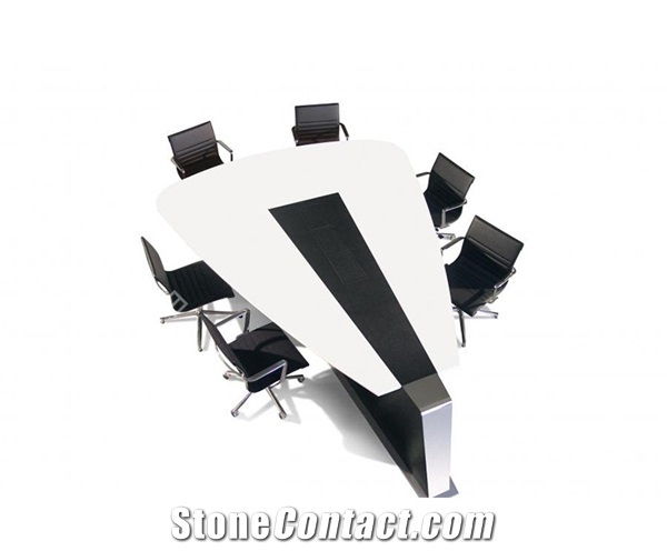 New Product Artificial Marble V Sahped Conference Table