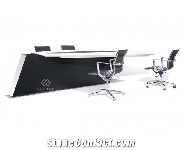New Product Artificial Marble V Sahped Conference Table
