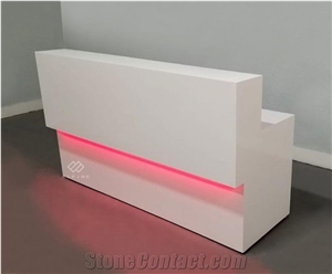 Top Quality Custom Made Solid Surface Reception Desk