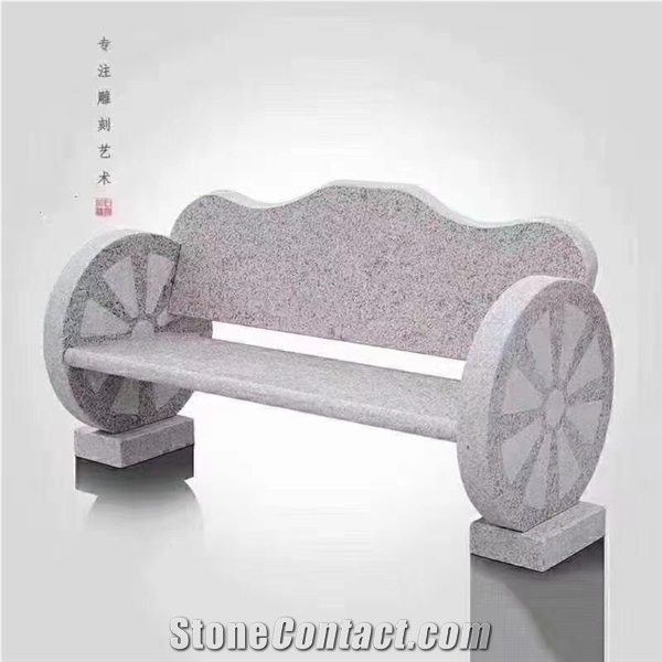 Cheap Street Stone Bench Outdoor Furniture Set