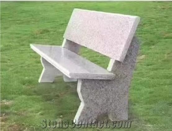Natural Stone Garden Long Bench Exterior Chair