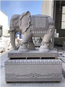 Top Quality Black Elephant Street Landscape Animal Sculpture