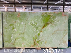 Green Onyx Slab Stone for Wall Feature