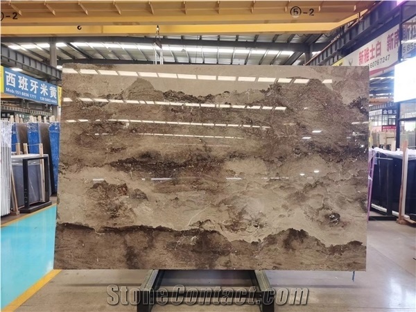 King Gold Brown Marble for Wall Covering