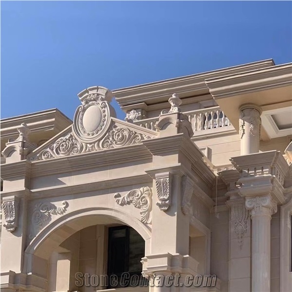 Moka Gold Limestone for Exterior Wall Covering