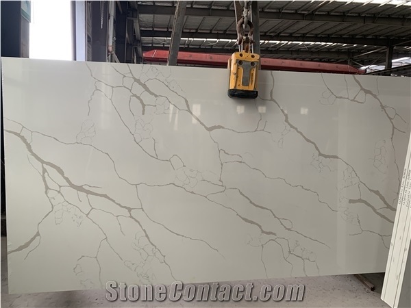 Calacatta White Engineer Stone for Popular Countertop