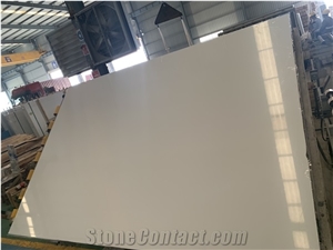 Hot Sale Pure White Engineer Slabs for Kitchen Countertop