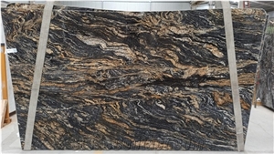 Black Amber Magma Granite Slabs