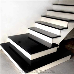 Absolute Black Granite Stairs