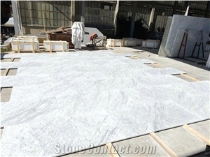 Bianco Carrara Marble Slabs, Tiles