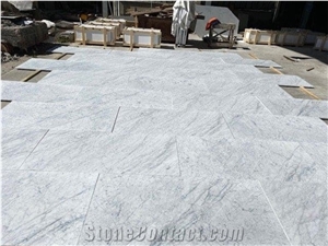 Bianco Carrara Marble Slabs, Tiles