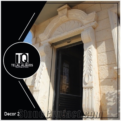 Qabatiya White Limestone Door and Window Frame