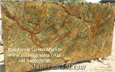 Rainforest Green Marble Slabs