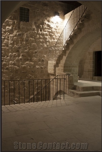 Jerusalem Stone Ottoman Olive Press House Restoration