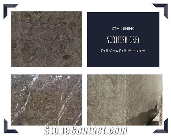 Scottish Grey Marble Blocks, Turkey Grey Marble Blocks