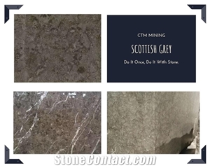 Scottish Grey Marble Blocks, Turkey Grey Marble Blocks