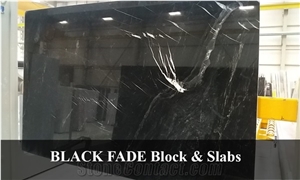 Black Fade Marble, Crocodile Black Marble Slabs