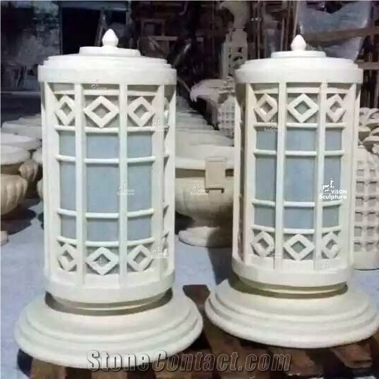 Sandstone Resin Lamp Garden Lighting Lantern