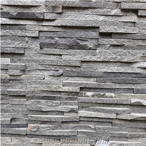 Black Candi Andesite Split Wall Tiles, Indonesia Black Andesite