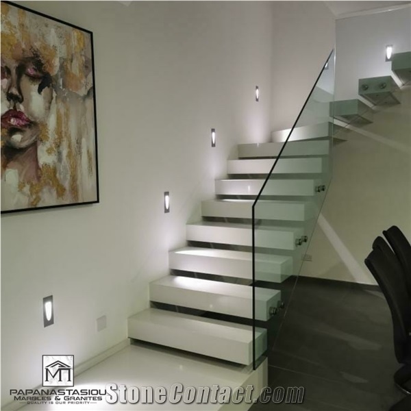 Staircase Made from Quartz Composite