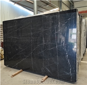 China Marquina Black Marble Slabs &Tiles