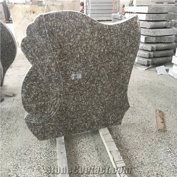 Bainbrook Brown G664 Granite Upright Gravestones