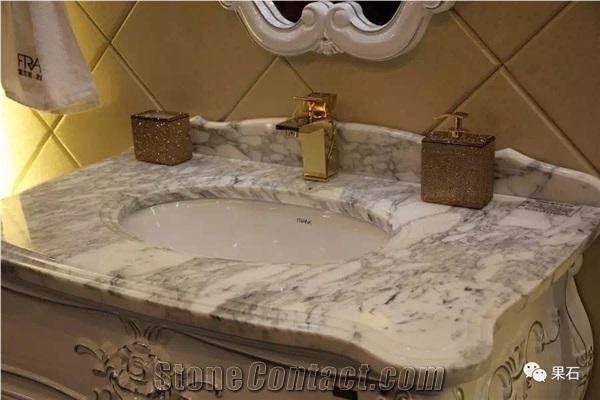 Black Portoro Marble Bathroom Vanity Tops