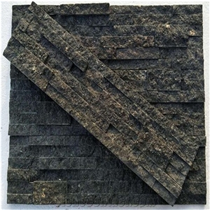 Black Quartzite Stacked Stone Veneer Stone