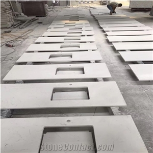 Customized Quartz Vanity Tops for Hotel Projects