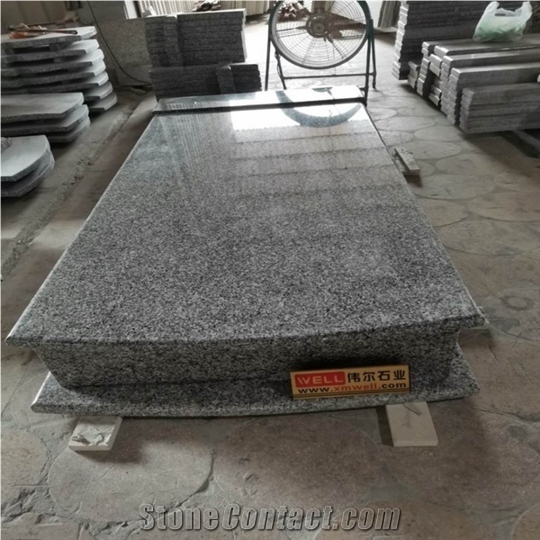 G664 Pink Granite Cheap Tombstone Sets