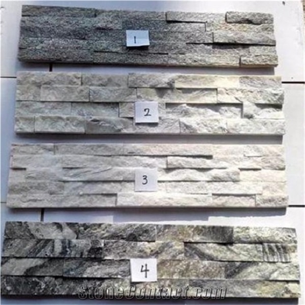 Grey Quartzite Split Exposed Wall Stones