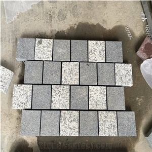 Multicolor Granite Paving Cubes Patio Cobble Stone