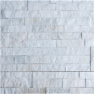 Pure White Quartzite Culture Stone Tiles