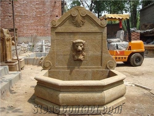 White Outdoor High Quality Marble Wall Fountain