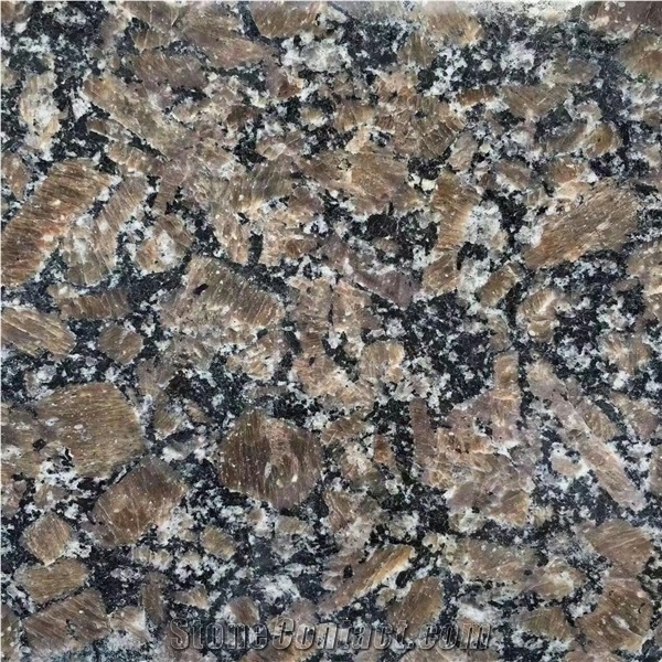 China Pearl Brown Granite Cube Stone Pavers Flamed