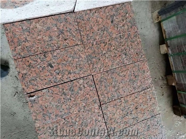 Project Design G562 Maple Red Granite Tiles Flamed