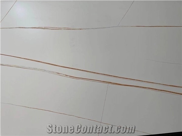 White Marble Sahara St. Laurent Sintered Stone Interior Vanity Top