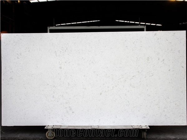 White and Gray Quartz Countertops