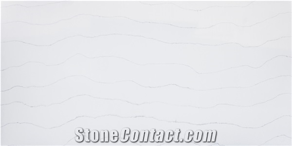 White Quartz Stone Slabs for Countertops