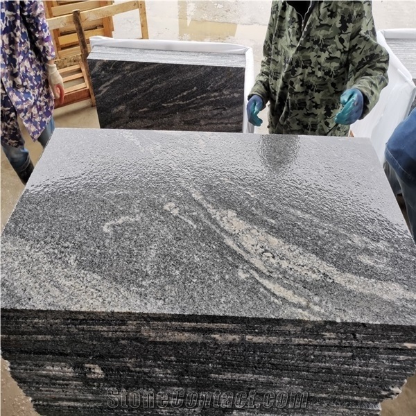 China Grey Juparana Granite/Sand Wave Granite Tiles