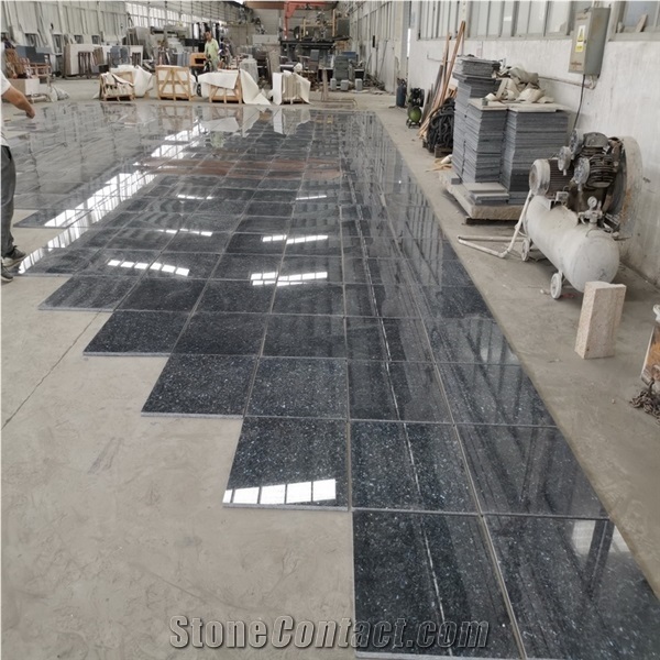 Norway Blue Pearl Granite Tiles Slab for Countertop Walling
