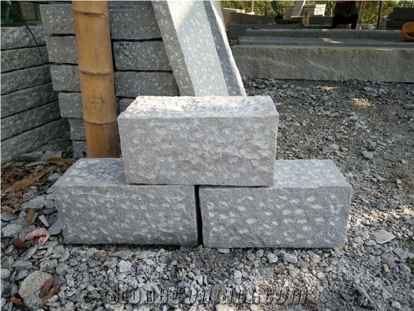 Misty Grey Fence Column,Middle Grey Granite,By Hand