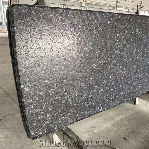 Leathered Surface Blue Pearl Granite Countertops Slabs