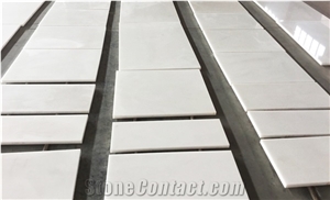 Polished Pure Crystal White Marble Flooring Walling Tiles