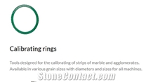 Calibrating Rings for Marble and Agglomerates Strips